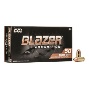 CCI Blazer Brass .380 ACP Ammo 95gr FMJ 50 Rounds Blazer Brass .380 ACP 95gr FMJ 50 Rounds Ammo
