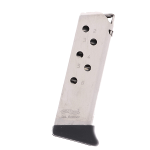 ther PPK .380 ACP 6-Round Magazine With Finger Rest Ammo