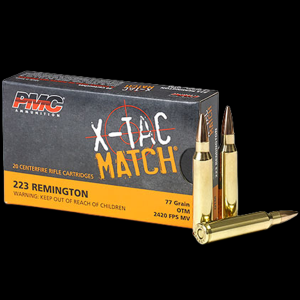  X-Tac Match .223 Remington 77gr OTM 20 Rounds Ammo