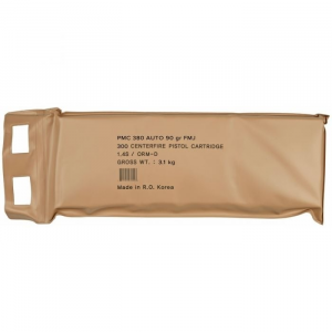 PMC Bronze 380ACP Ammo 90gr FMJ 300-Round Battle Pack