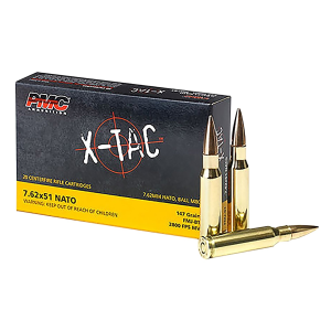 PMC X-Tac 7.62x51mm NATO Ammo 147gr FMJBT 20 Rounds  X-Tac 7.62x51mm NATO 147gr FMJBT 20 Rounds Ammo