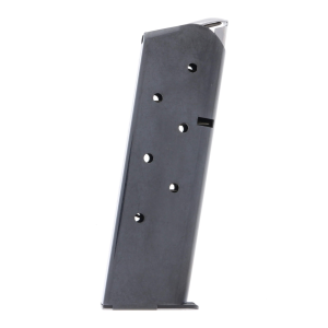 alform Standard 1911 Government .45 ACP Cold Rolled Steel 7-Round Magazine W/ Removable Base Plate / Round Follower Ammo