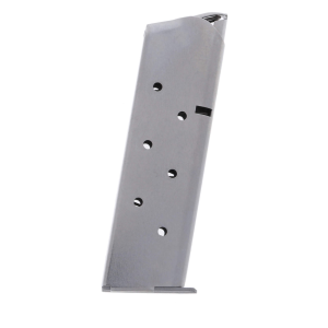 alform Standard 1911 Government .45 ACP Stainless Steel 7-Round Magazine W/ Removable Base Plate / Round Follower Ammo