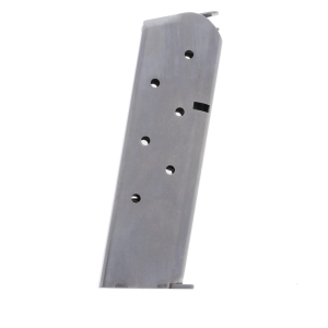alform Standard 1911 Government .45 ACP Stainless Steel 7-Round Magazine W/ Welded Base Plate / Flat Follower Ammo