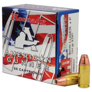 nady American Gunner 9mm Luger P 124gr XTP Hollow Point 25 Rounds Ammo