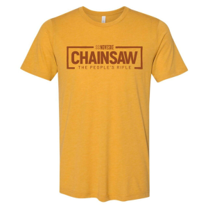 Noveske Chainsaw Stencil T-shirt - Mustard - Medium