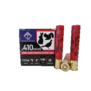  Hunting Load 3 .410 Gauge #5 11/16oz 25 Shells Ammo