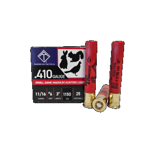  Hunting Load 3 .410 Gauge #6 11/16oz 25 Shells Ammo
