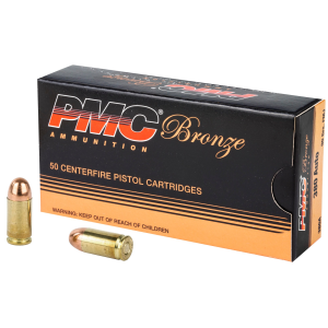 PMC Bronze .380ACP Ammo 90gr FMJ 50 Rounds Bronze .380ACP 90gr FMJ 50 Rounds Ammo