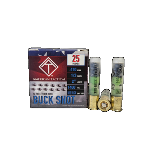  2.50 .410 Gauge BBB Buckshot 25 Shells Ammo