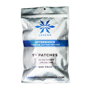 Legend Outdoor Gear Aftershock 1 1/8" Cleaning Patches 500-Pack - Legend Outdoor Gear