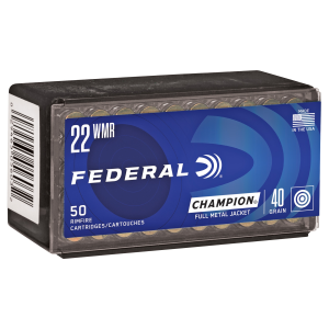eral Champion Training .22 WMR 40gr FMJ 50 Rounds Ammo