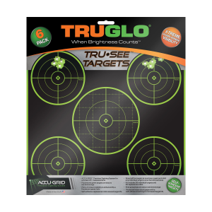 Truglo Tru-See 5-Bullseye Target 12"x12" 6-Pack