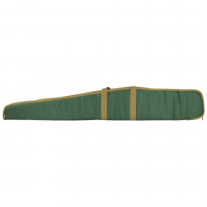 Bulldog Cases Pit Bull Single Shotgun Case 52" - Green with Tan Trim