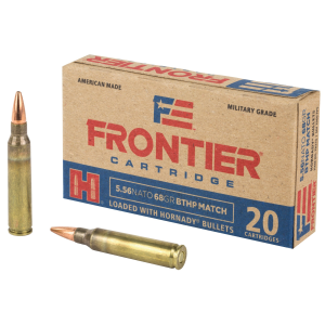 nady Frontier Cartridge 5.56x45mm NATO 68gr BTHP Match 20 Rounds Ammo