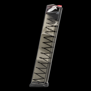  170mm Competition .40 S&W 24-Round Magazine Carbon Smoke For Glock 22 Pistols Ammo