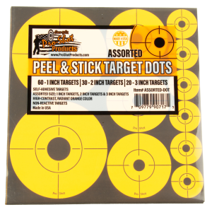 Pro-Shot Products Assorted 1" / 2" / 3" Bull's-Eye Peel & Stick Target 10-Pack