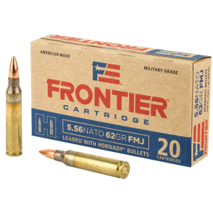 nady Frontier Cartridge 5.56x45mm NATO 62gr FMJ 20-Rounds Ammo