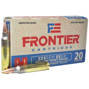 nady Frontier Cartridge .223 Remington 55gr HPM 20-Rounds Ammo