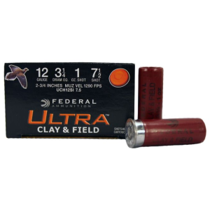 eral Ultra Clay & Field 12 Gauge 2.75 #7.5 Shot 1oz 25-Round Box Ammo