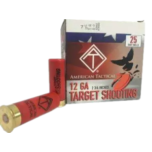  Target Load 2 3/4 12 Gauge #7.5 1oz 25 Shells Ammo