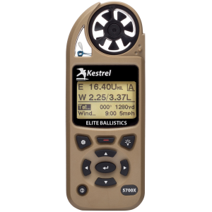Kestrel 5700X Elite Weather Meter with Applied Ballistics and LiNK - Tan