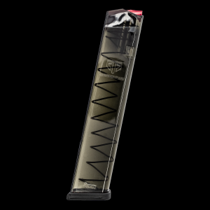  Competition 9mm 27-Round 170mm Carbon Smoke Magazine For Glock Pistols Ammo