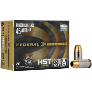 eral Personal Defense HST .45 ACP P 230gr JHP 20 Rounds Ammo