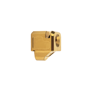 Zaffiri Precision Blowhole Compensator for 9mm Glock Pistol - 1/2x28 - Gold TiN