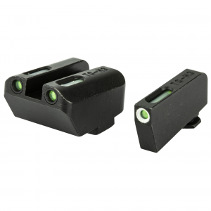Truglo Brite Site TFX Tritium / Fiber Optic Suppressor-Height Night Sights for Glock Pistols in 10mm, 45 ACP, 45 GAP