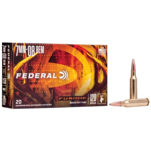 eral Fusion 7mm-08 Remington 120gr SP 20 Rounds Ammo