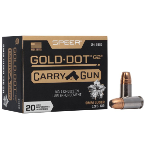 er Gold Dot G2 9mm Luger 135gr HP 20 Rounds Ammo