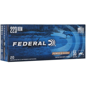 eral Power-Shok .223 Remington 55gr JSP 20 Rounds Ammo