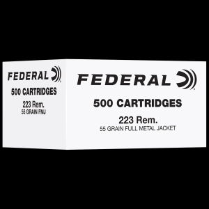 Federal American Eagle .223 Remington Ammo 55gr FMJ 500 Rounds - GunMag Warehouse