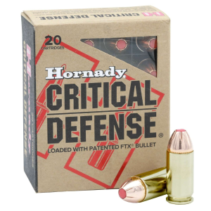 Hornady Critical Defense .45 ACP P Ammo 185gr FTX 20 Rounds nady Critical Defense .45 ACP P 185gr FTX 20 Rounds Ammo