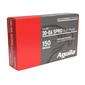 Aguila .30-06 Springfield Ammo 150gr SP 20 Rounds ila .30-06 Springfield 150gr SP 20 Rounds Ammo