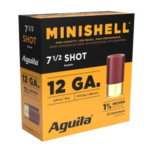 ila 1.75 12ga Minishell 5/8oz #7.5 25 Shells Ammo