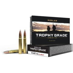 Nosler Trophy Grade 9.3x62 Mauser Ammo 250gr AccuBond 20 Rounds