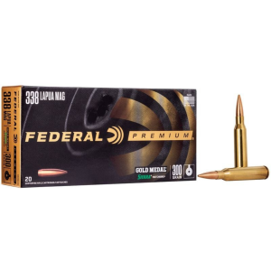 eral Premium Gold Medal Sierra MatchKing .338 Lapua Magnum 300gr BTHP 20 Rounds Ammo