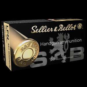 Sellier & Bellot .357 Magnum Ammo 158gr LFN 50 Rounds lier & Bellot .357 Magnum 158gr LFN 50 Rounds Ammo