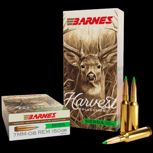 nes Harvest Collection 7mm-08 Remington 150gr Sierra TGK 20 Rounds Ammo