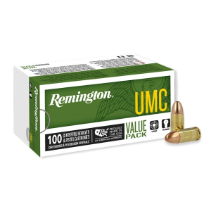 ington UMC 9mm Luger 115gr FMJ 100 Rounds Ammo