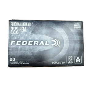 eral Personal Defense .223 Remington 62gr SP 20 Rounds Ammo