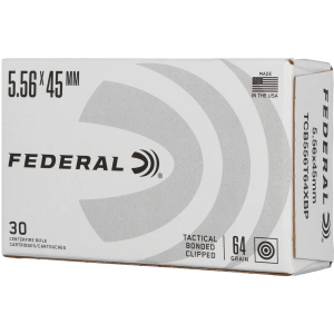 eral Personal Defense Clipped 5.56 NATO 64gr SP 30 Rounds Ammo