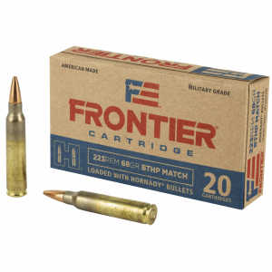 Hornady Frontier Cartridge .223 Remington Ammo 68gr BTHP Match 20 Rounds