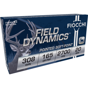 cchi Field Dynamics .308 Winchester 165gr PSP 20 Rounds Ammo