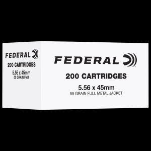 eral American Eagle 5.56 NATO 55gr FMJ 200 Rounds Ammo