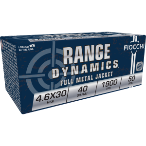 cchi Range Dynamics 4.6x30mm H&K 40gr FMJ 50 Rounds Ammo