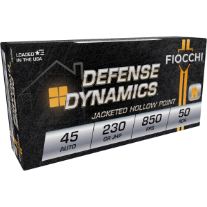 cchi Defense Dynamics .45 ACP 230gr JHP 50 Rounds Ammo