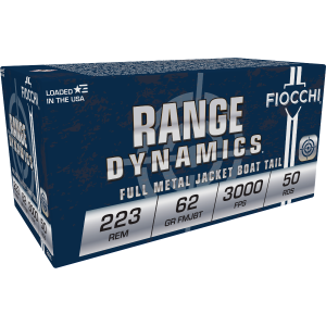 cchi Range Dynamics .223 Remington 62gr FMJBT 50 Rounds Ammo